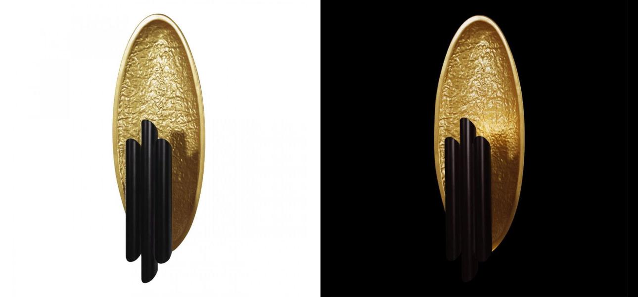 Бра Corrugation Gold 37 см - фото №2