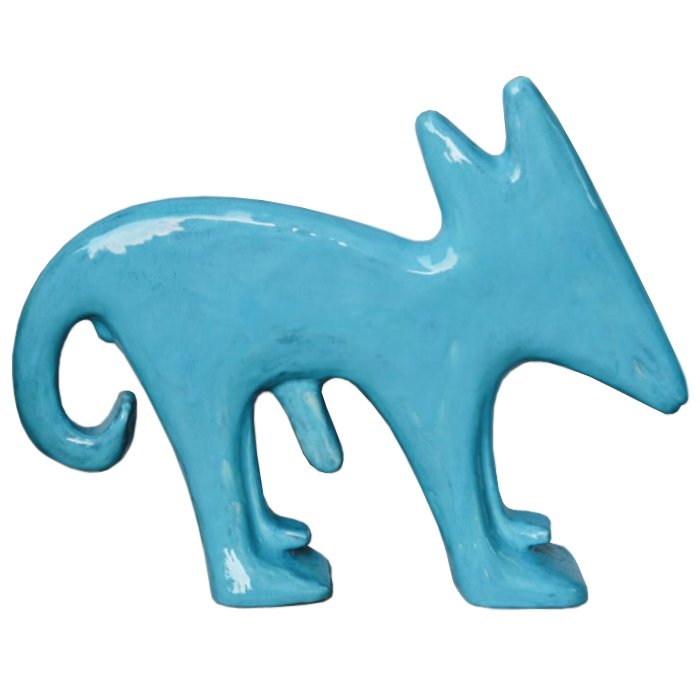 Керамическая собака Gerard Druye Ceramics Бирюзовый Керамическая собака Gerard Druye Ceramics Бирюзовый в Кирове | Loft Concept