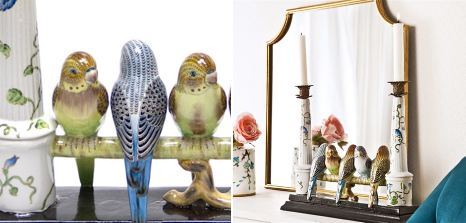 Двойной подсвечник Five Budgies Двойной подсвечник Five Budgies - Loft-Concept в Кирове