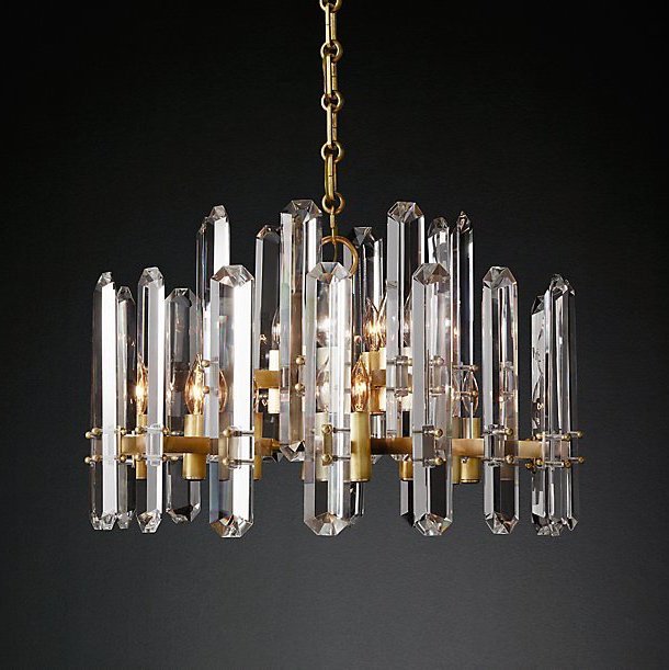 Люстра Restoration Hardware BONNINGTON Chandelier Латунь Прозрачное Стекло Люстра Restoration Hardware BONNINGTON Chandelier Латунь Прозрачное Стекло в Кирове | Loft Concept