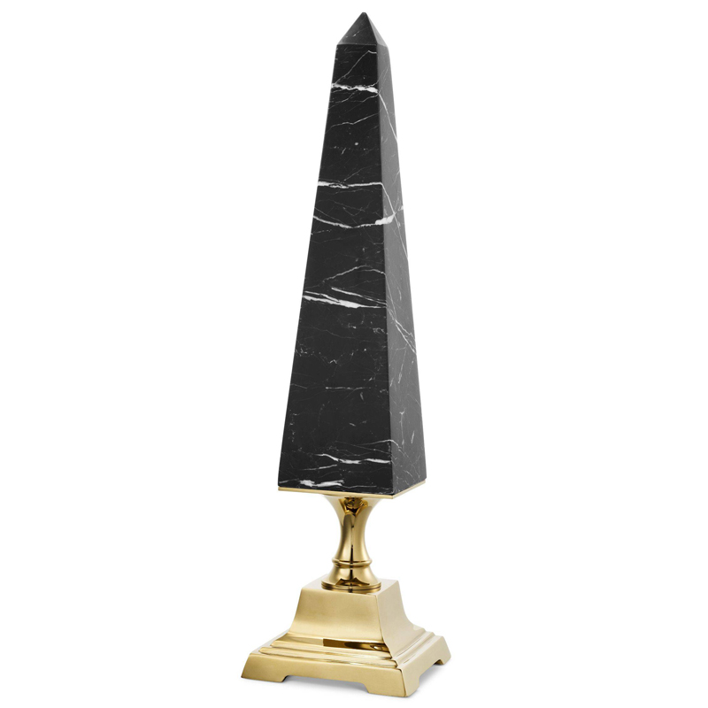 Аксессуар Eichholtz Obelisk Layford L Черный Мрамор Nero Глянцевое золото Аксессуар Eichholtz Obelisk Layford L Черный Мрамор Nero Глянцевое золото в Кирове | Loft Concept