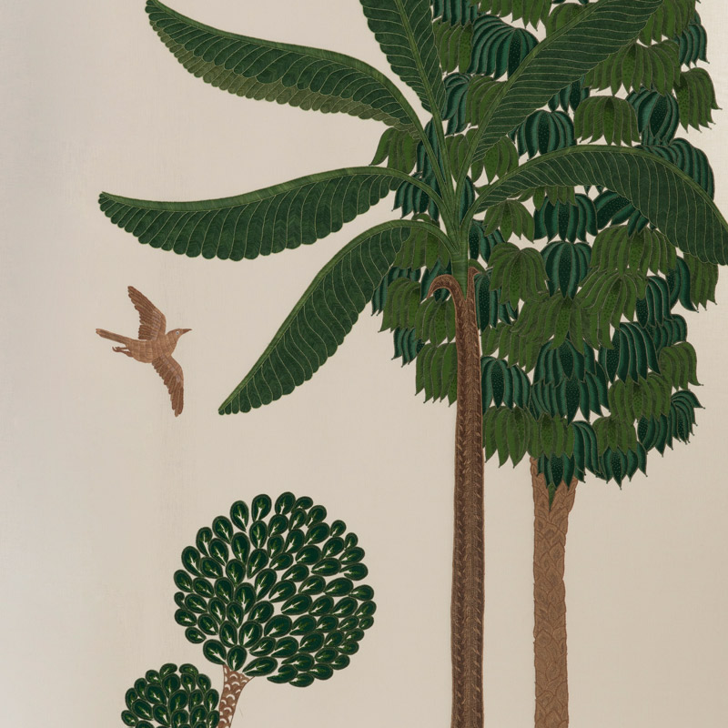 Обои ручная роспись Mughal Trees Original colourway on linen  в Кирове | Loft Concept 