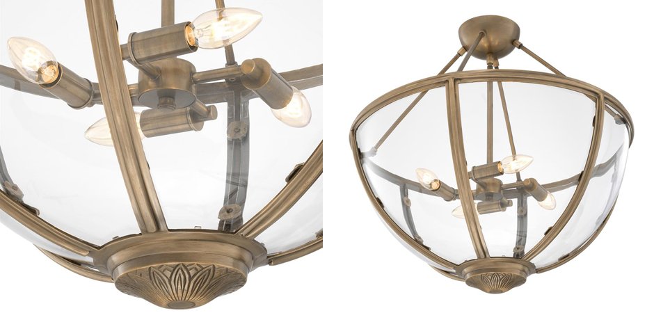 Потолочный светильник Eichholtz Ceiling Lamp Deveraux Antique brass - Loft-Concept в Кирове