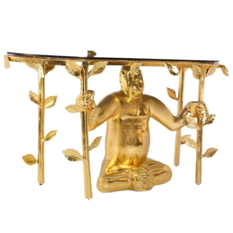 Консоль Gorilla console Francois Xavier Lalanne Золотой Прозрачный Черный Консоль Gorilla console Francois Xavier Lalanne Золотой Прозрачный Черный в Кирове | Loft Concept