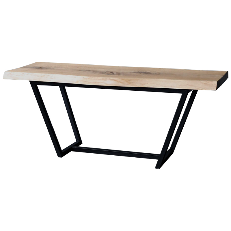Кофейный стол Pike Industrial Metal Rust Coffee Table Черный Светлый дуб Кофейный стол Pike Industrial Metal Rust Coffee Table Черный Светлый дуб в Кирове | Loft Concept