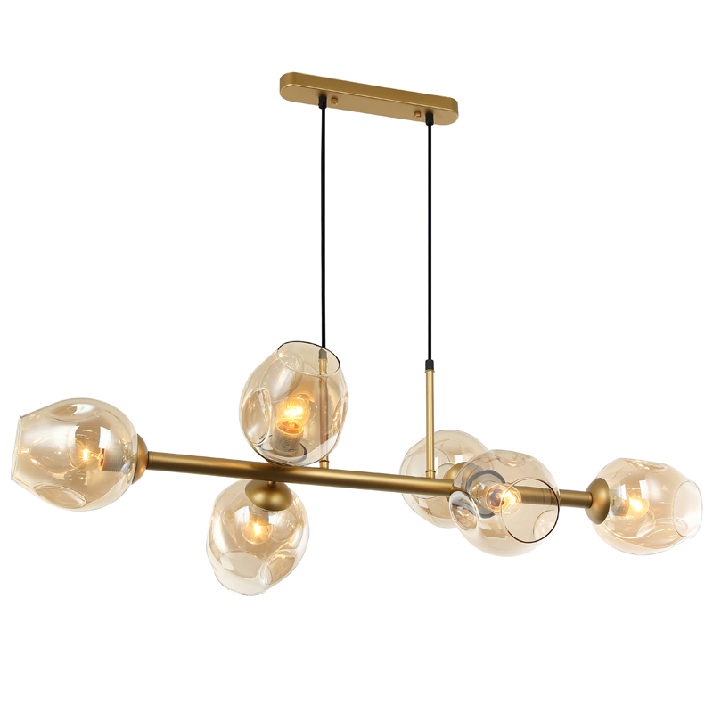 Люстра Branching Bubble Chandelier Line Gold Золотой Янтарь (Amber) Люстра Branching Bubble Chandelier Line Gold Золотой Янтарь (Amber) в Кирове | Loft Concept