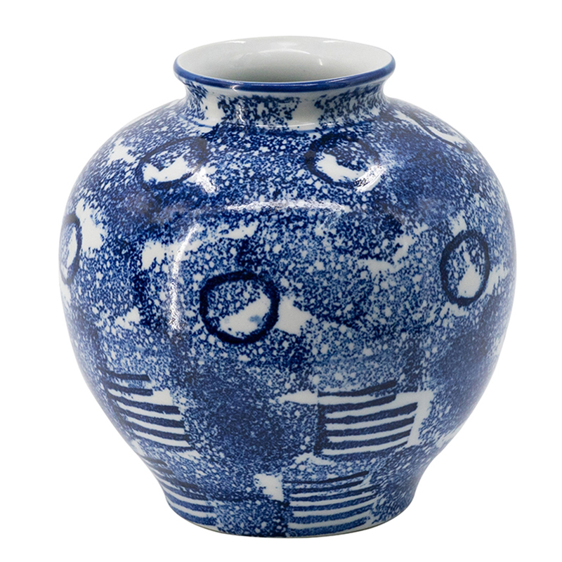 Ваза Abstraction Vase Синий Белый Ваза Abstraction Vase Синий Белый в Кирове | Loft Concept