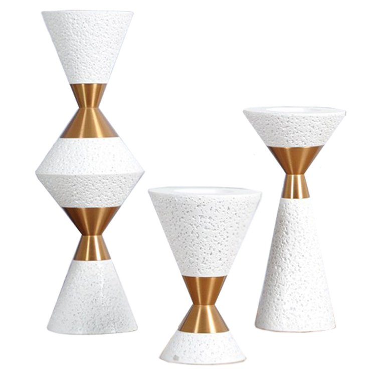 Подсвечник Taper white Белый Золотой Подсвечник Taper white Белый Золотой в Кирове | Loft Concept