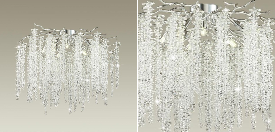 Люстра Хрустальная Fairy Tree Silver на 8 ламп Люстра Хрустальная Fairy Tree Silver на 8 ламп - Loft-Concept в Кирове
