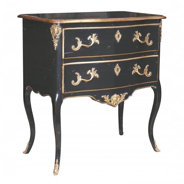 Комод L.XV CHEST OF DRAWERS black Бронза Черный Комод L.XV CHEST OF DRAWERS black Бронза Черный в Кирове | Loft Concept
