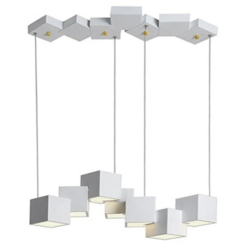 Дизайнерский светодиодный светильник Белый Eight Squares Lamp Белый Дизайнерский светодиодный светильник Белый Eight Squares Lamp Белый в Кирове | Loft Concept