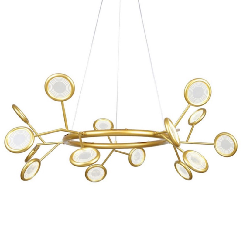 Люстра Gold Bendik Lighting Прозрачный Золотой в Кирове | Loft Concept 