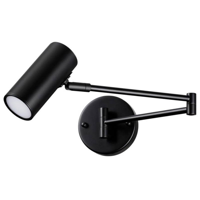 Черное бра поворотное Trumpet Wall Lamp Черный Черное бра поворотное Trumpet Wall Lamp Черный в Кирове | Loft Concept