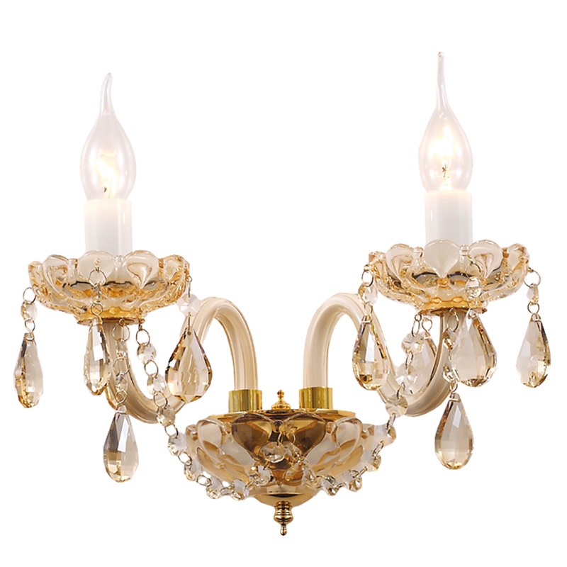 Бра Marcelon Sconce Double Глянцевое золото Золотой Шампань в Кирове | Loft Concept 