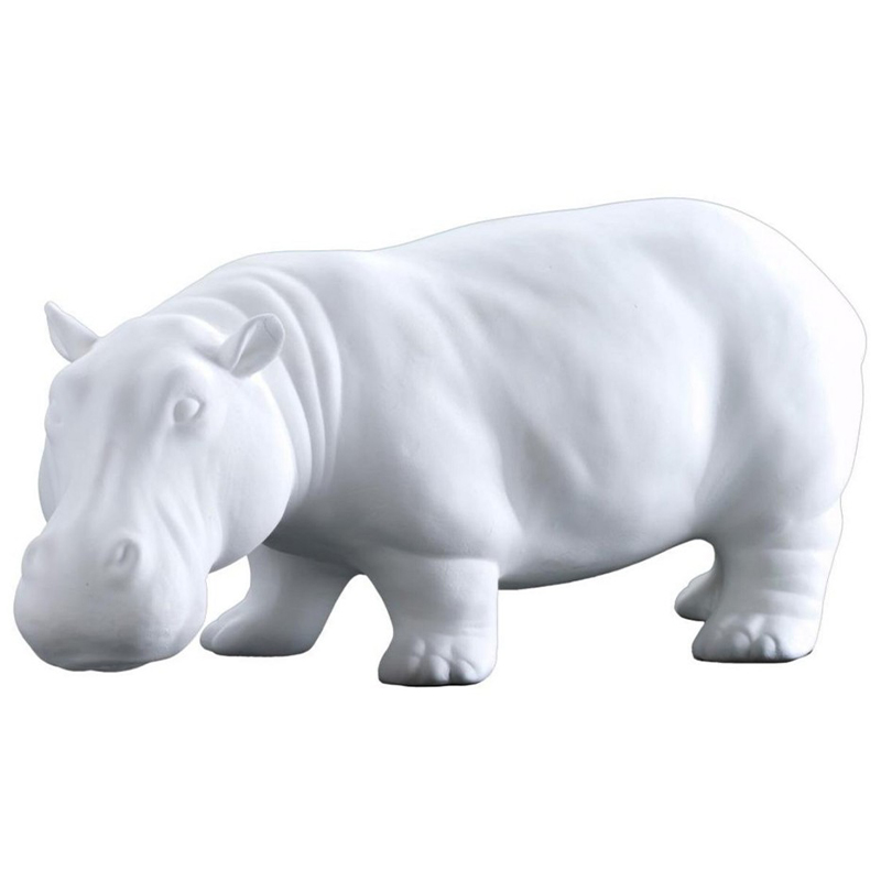 Статуэтка Abhika Hippo Bisc. White Белый Статуэтка Abhika Hippo Bisc. White Белый в Кирове | Loft Concept