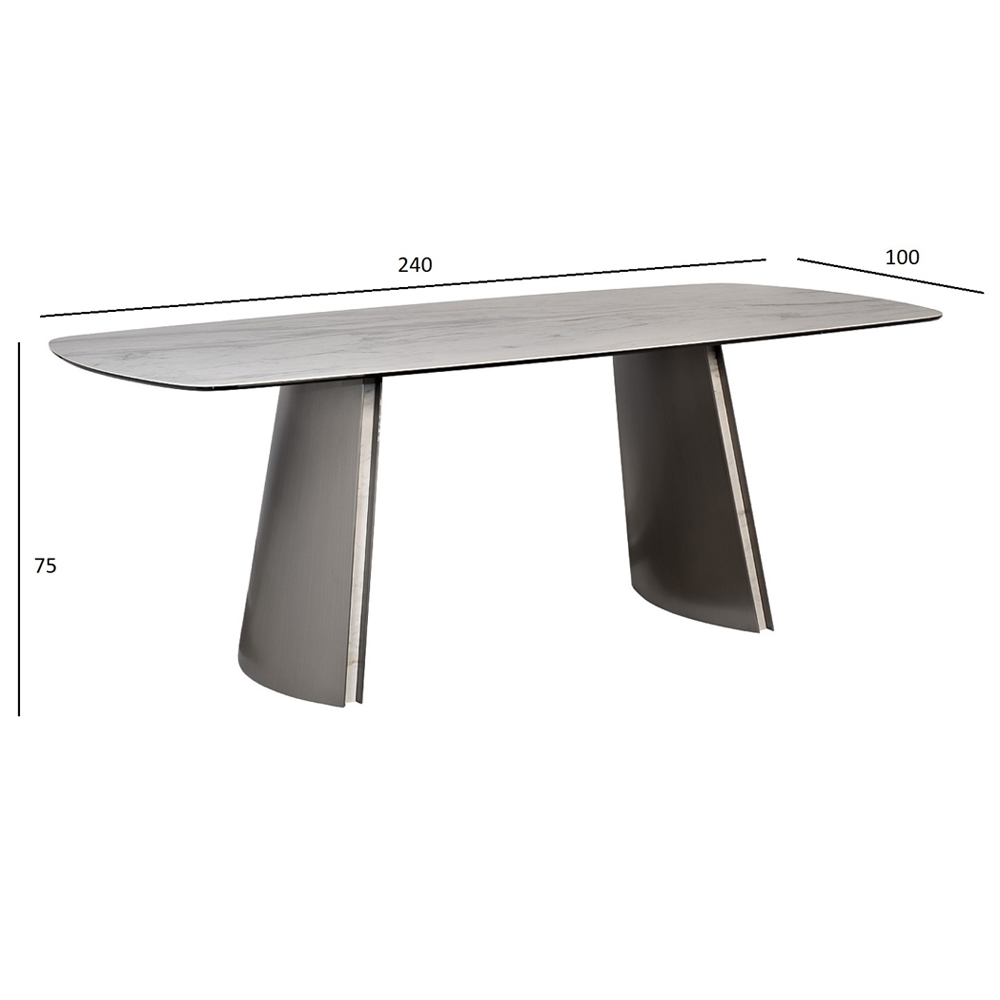 Стол обеденный прямоугольный керамический Ceramic Dining Table в Кирове