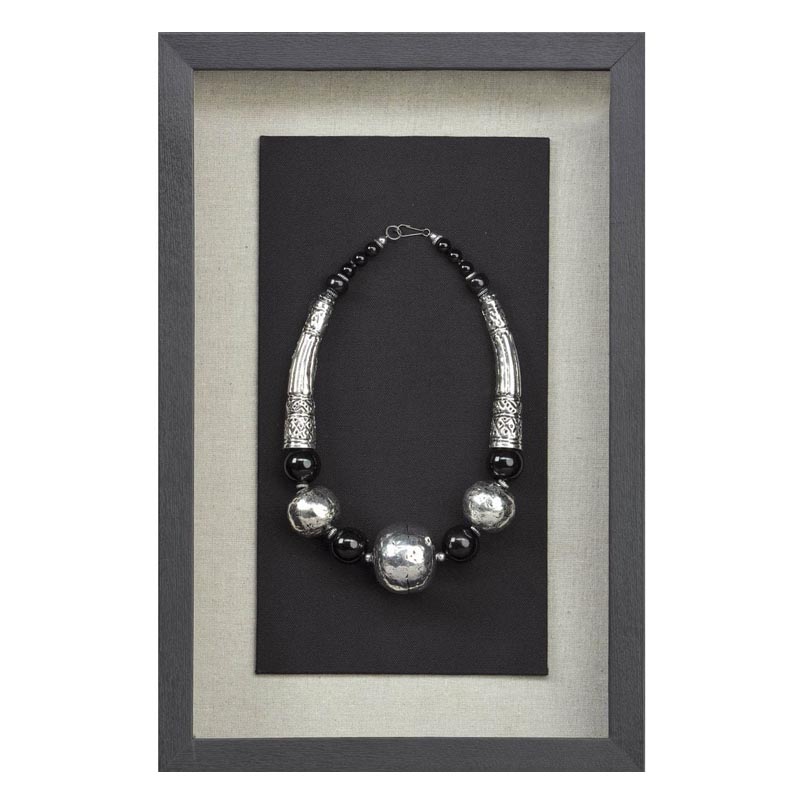 Панно Necklace Wall Accessory IV Черный Серебряный в Кирове | Loft Concept 