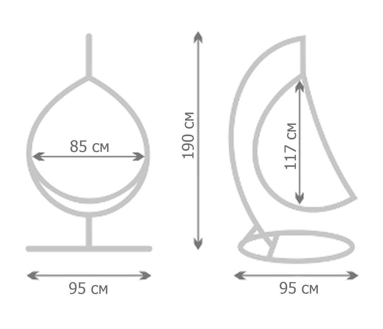 Кресло Swing chair outdoor White Egg Кресло Swing chair outdoor White Egg в Кирове
