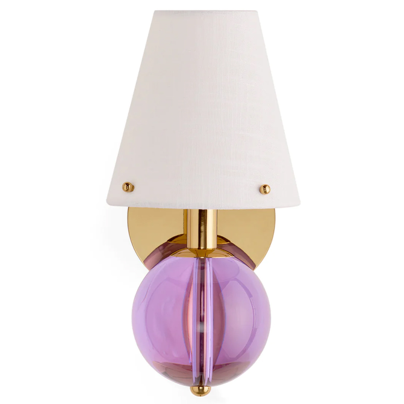 Бра BELVEDERE SCONCE Jonathan Adler Pink Золотой Белый Сиреневый Бра BELVEDERE SCONCE Jonathan Adler Pink Золотой Белый Сиреневый в Кирове | Loft Concept