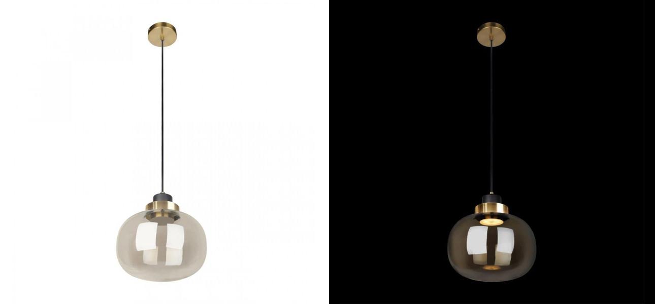 Подвесной светильник Light Vessel Янтарное стекло диаметр 21 - фото