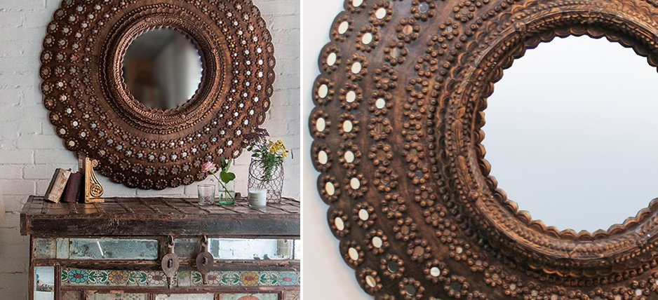 Зеркало Peacock Mirrors circle Restoration Hardware Зеркало Peacock Mirrors circle Restoration Hardware - Loft-Concept в Кирове