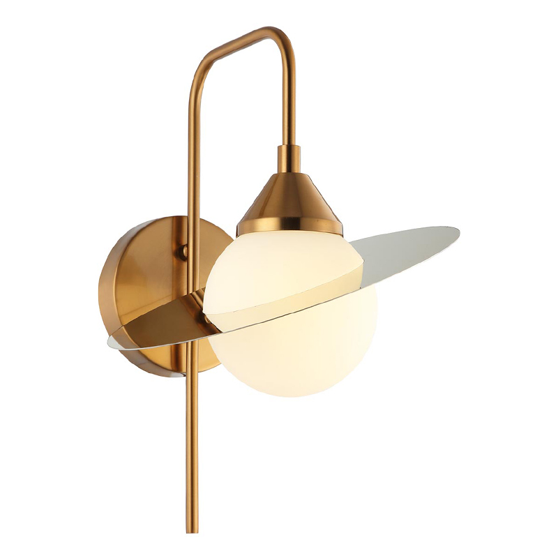 Бра Phainon Gold Wall Lamp Золотой Белый Бра Phainon Gold Wall Lamp Золотой Белый в Кирове | Loft Concept