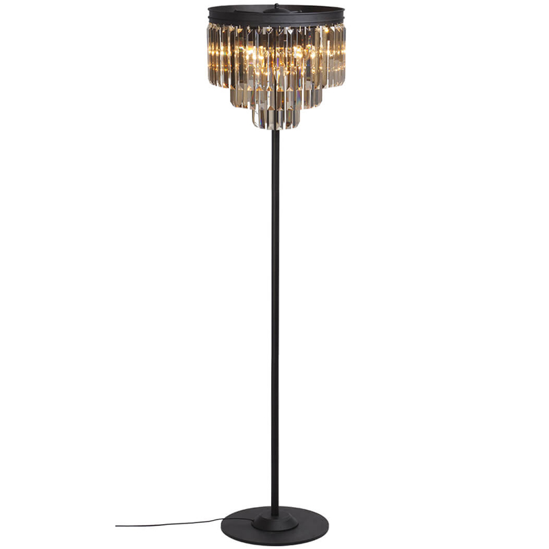 Торшер RH Odeon Amber GLASS Floor Lamp Стекло Амбер Черный Торшер RH Odeon Amber GLASS Floor Lamp Стекло Амбер Черный в Кирове | Loft Concept