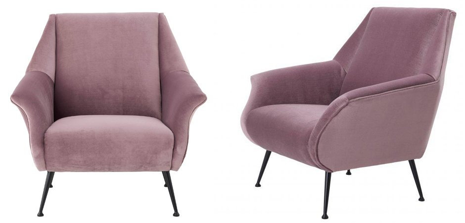 Кресло Eichholtz Chair Trezzo Lilac Кресло Eichholtz Chair Trezzo Lilac - Loft-Concept в Кирове
