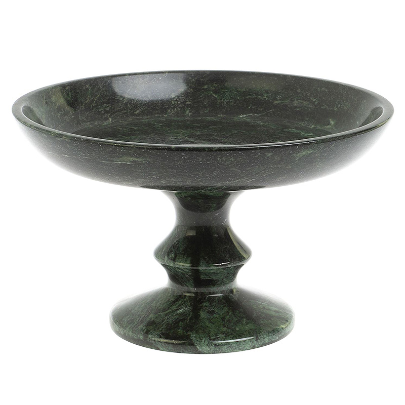 Фруктовница большая из натурального камня Змеевик Шабровский Natural Stone Fruit Bowls Зеленый Черный Фруктовница большая из натурального камня Змеевик Шабровский Natural Stone Fruit Bowls Зеленый Черный в Кирове | Loft Concept