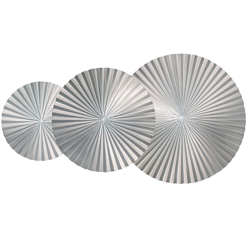 Арт-объект Apollo Silver Wall Plaque Disc 3 Серебряный Арт-объект Apollo Silver Wall Plaque Disc 3 Серебряный в Кирове | Loft Concept