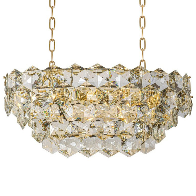Люстра Tiers Crystal Light Chandelier 82 Золотой Прозрачное Стекло Люстра Tiers Crystal Light Chandelier 82 Золотой Прозрачное Стекло в Кирове | Loft Concept