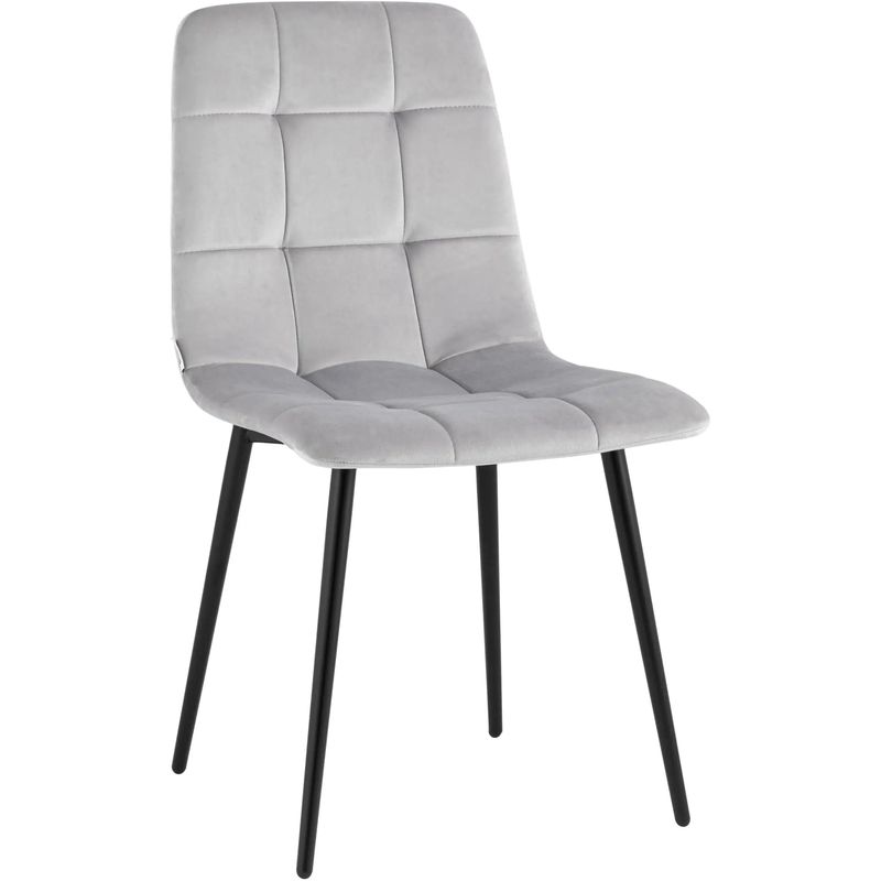 Стул NANCY Chair Молочный Велюр Молочный Черный Стул NANCY Chair Молочный Велюр Молочный Черный в Кирове | Loft Concept