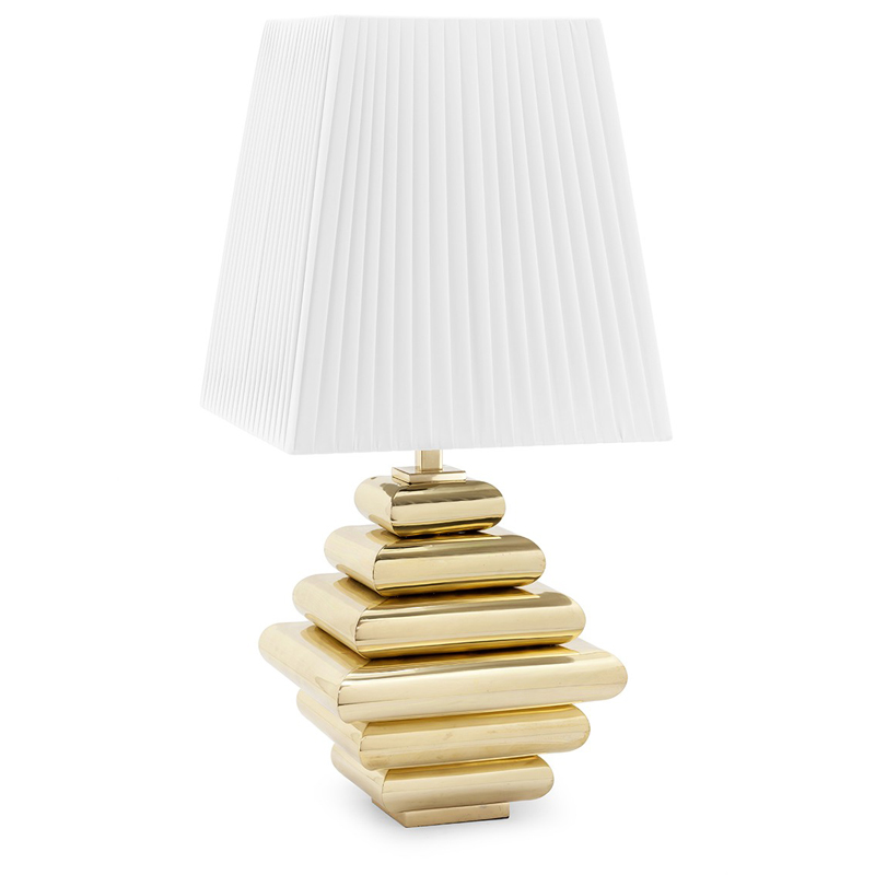 Настольная лампа TABLE LAMP DOB STAIR Белый Глянцевое золото Настольная лампа TABLE LAMP DOB STAIR Белый Глянцевое золото в Кирове | Loft Concept