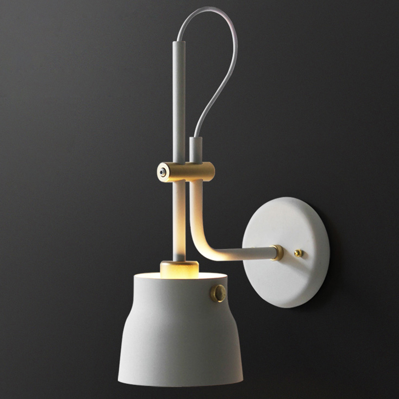 Бра RAM PLASENCIA Wall Lamp white Белый Латунь Бра RAM PLASENCIA Wall Lamp white Белый Латунь в Кирове | Loft Concept