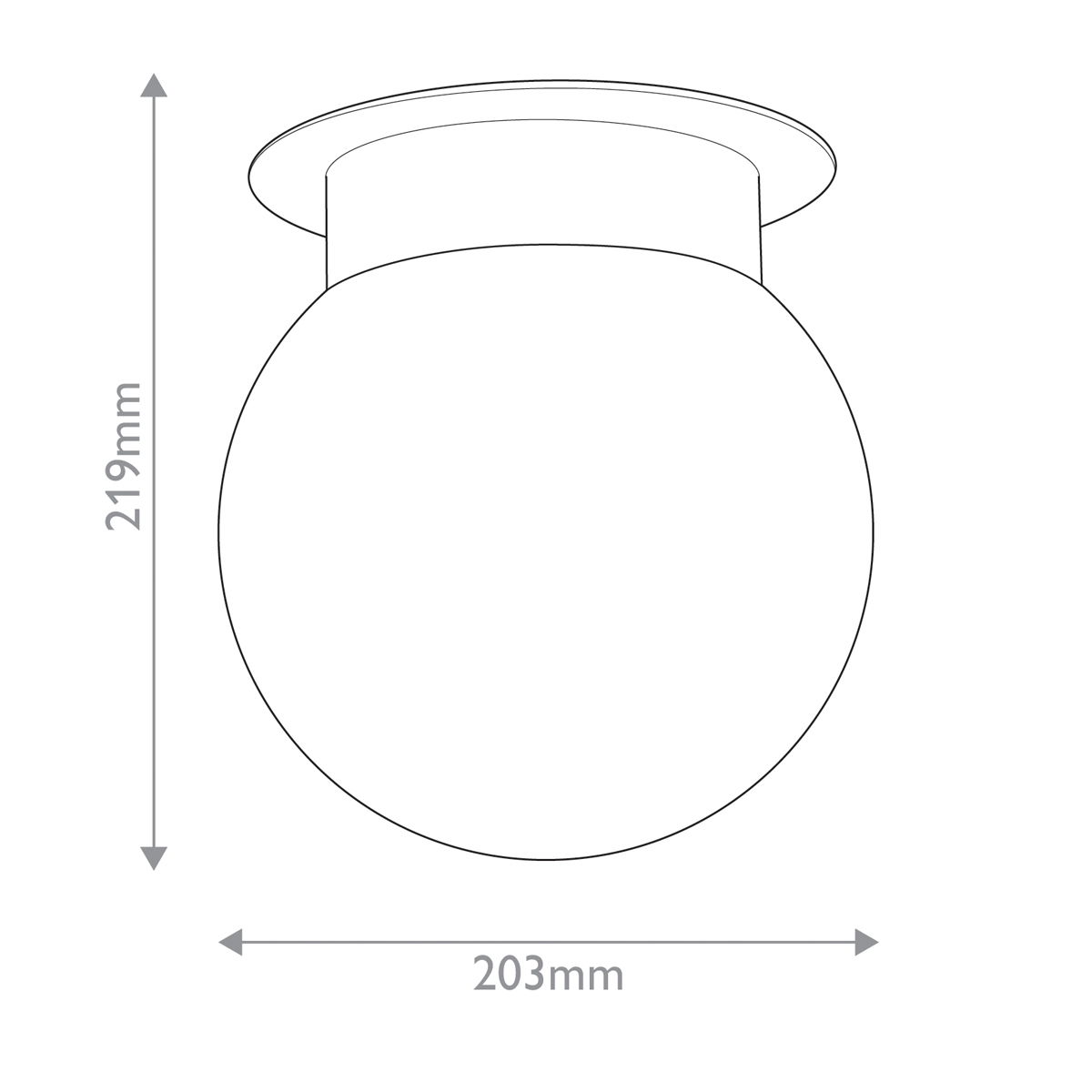 Потолочный светильник с белым матовым шарообразным плафоном Kichler в Кирове