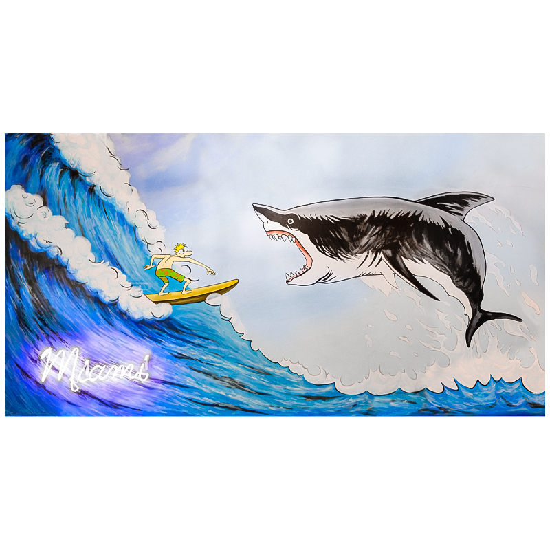 Картина Shark с декоративной подсветкой Мульти Картина Shark с декоративной подсветкой Мульти в Кирове | Loft Concept