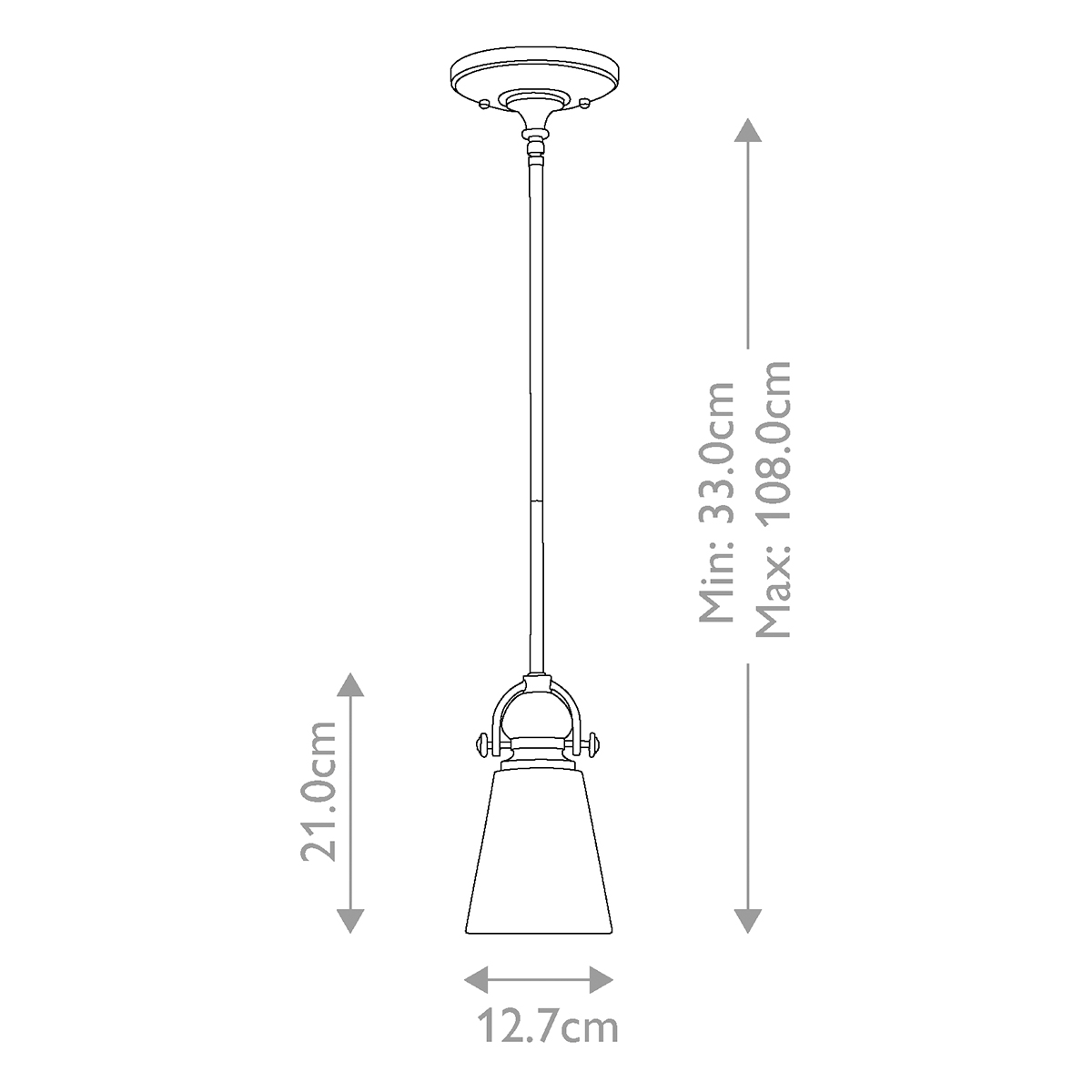 Подвесной светильник бронзового цвета с матовым стеклянным плафоном в форме конуса Hinkley в Кирове