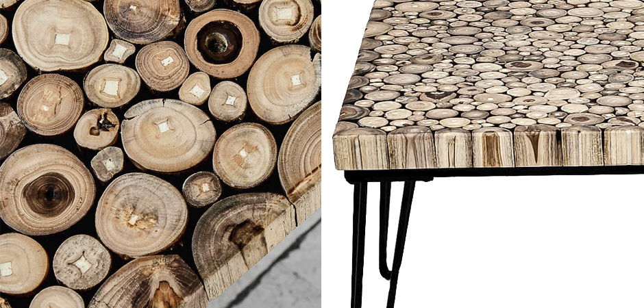 Кофейный стол Tree Cuts square coffee table Кофейный стол Tree Cuts square coffee table - Loft-Concept в Кирове