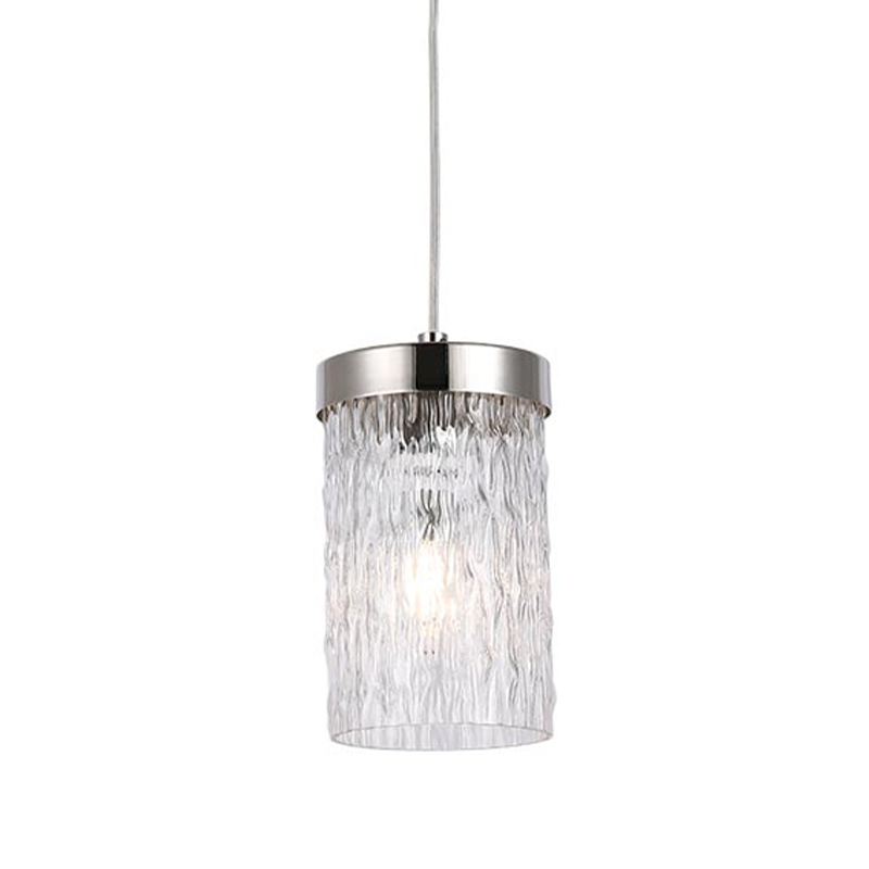 Подвесной светильник Estebe Nickel Glass Hanging Lamp Никель Прозрачный Подвесной светильник Estebe Nickel Glass Hanging Lamp Никель Прозрачный в Кирове | Loft Concept