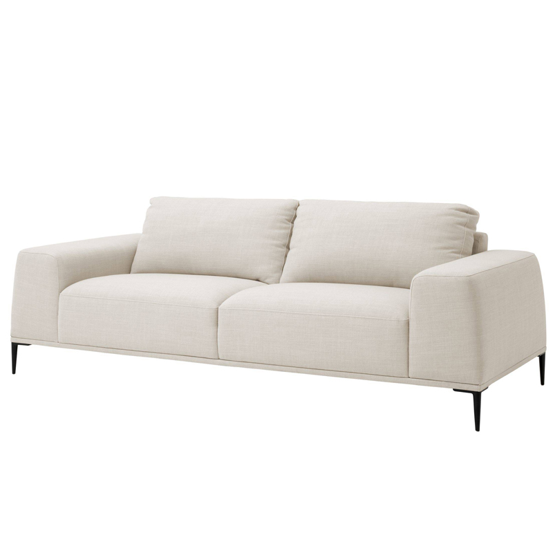 Диван Eichholtz Sofa Montado natural Молочный Черный в Кирове | Loft Concept 