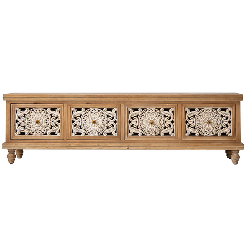 ТВ-тумба Leblanc Provence TV Stand Бежевый Древесина ТВ-тумба Leblanc Provence TV Stand Бежевый Древесина в Кирове | Loft Concept