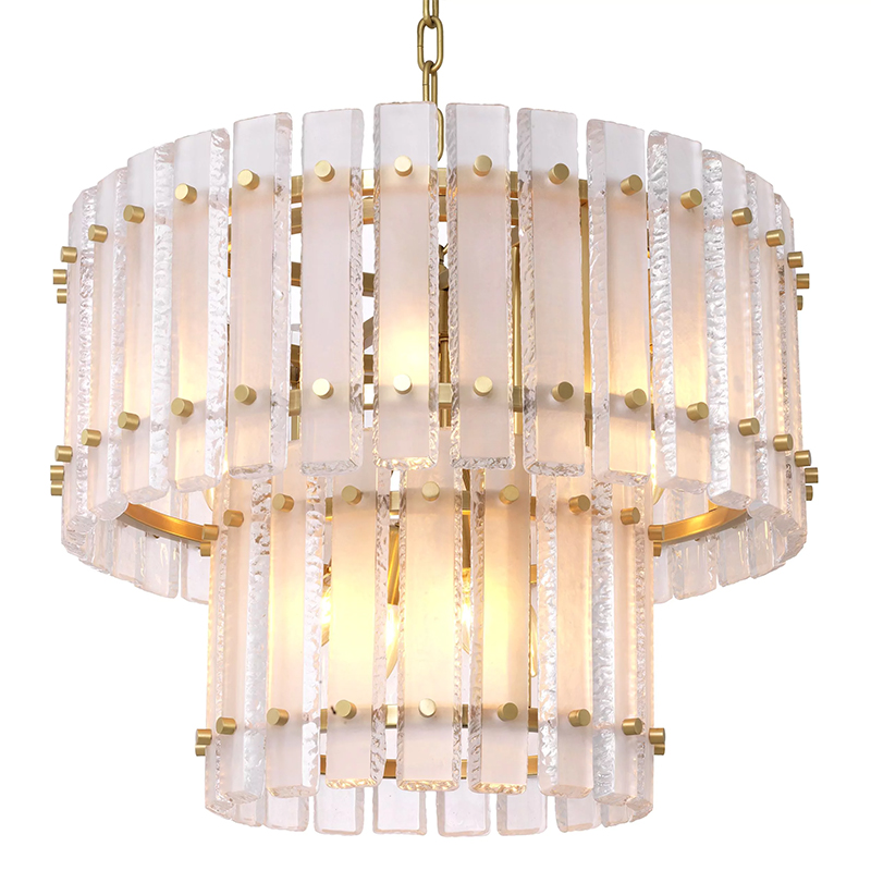 Люстра Eichholtz Chandelier Blason Латунь Прозрачный в Кирове | Loft Concept 