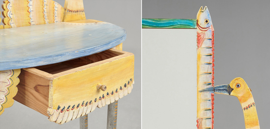 Туалетный Столик Painted Wood Dressing Table - Loft-Concept в Кирове