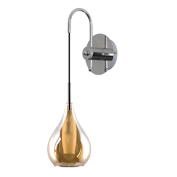 Бра Candiano Amber Sconces Янтарь (Amber) Хром Бра Candiano Amber Sconces Янтарь (Amber) Хром в Кирове | Loft Concept