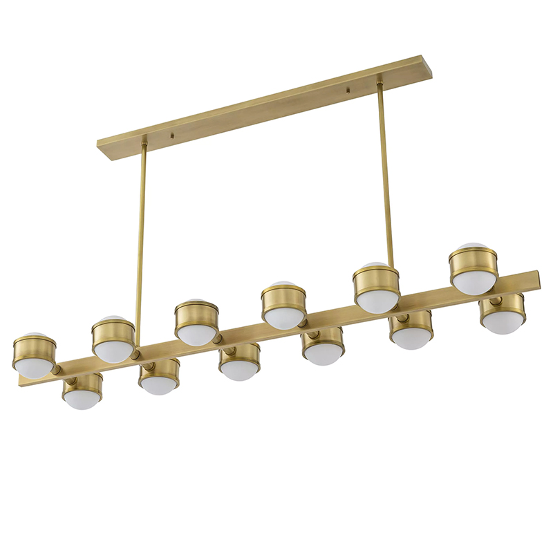Люстра Eichholtz Chandelier Aldo Brass Латунь Белый Люстра Eichholtz Chandelier Aldo Brass Латунь Белый в Кирове | Loft Concept