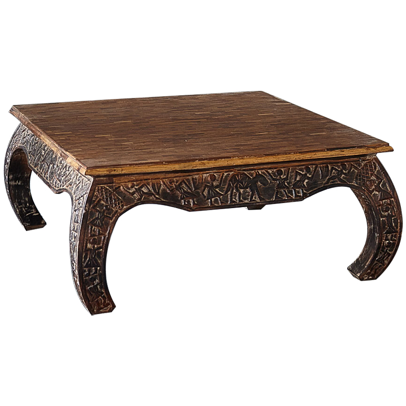 Кофейный стол из массива тропического дерева Aalia Grey mango Coffee Table Коричневый Кофейный стол из массива тропического дерева Aalia Grey mango Coffee Table Коричневый в Кирове | Loft Concept