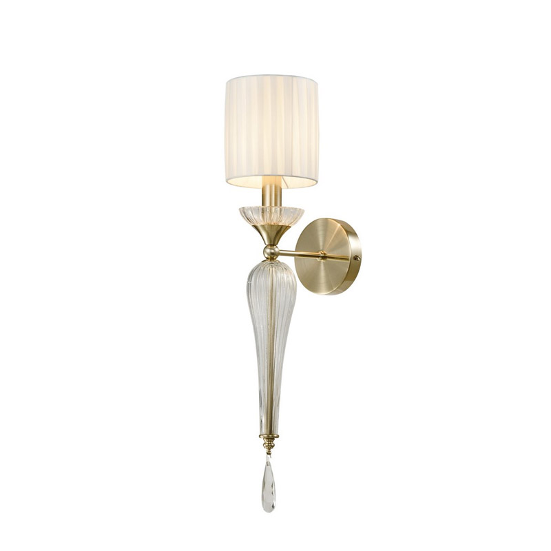 Бра Torch Brass с Абажуром Белый Латунь в Кирове | Loft Concept 