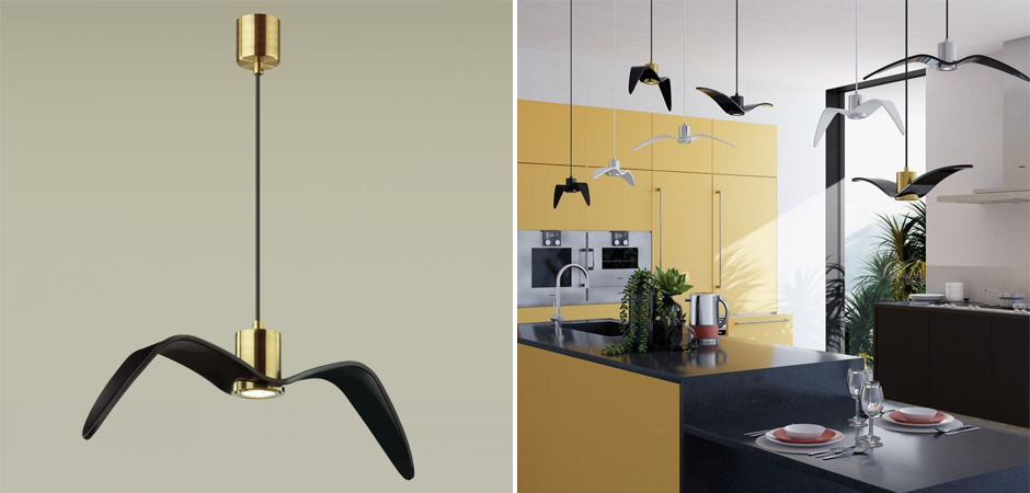 Подвесной светильник Seagull Gold черный Подвесной светильник Seagull Gold черный - Loft-Concept в Кирове