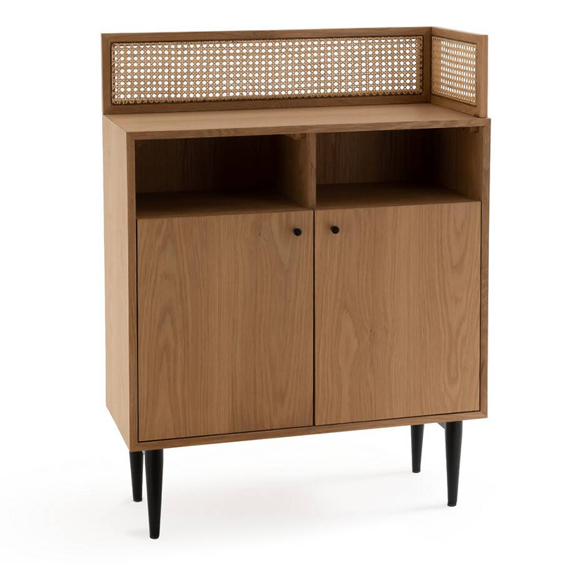 Комод из дуба и ротанга Agnar Wicker Chest of drawers Орех Комод из дуба и ротанга Agnar Wicker Chest of drawers Орех в Кирове | Loft Concept