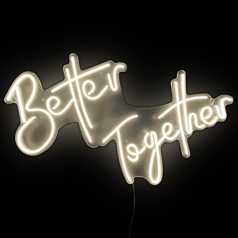 Неоновая настенная лампа Better Together Neon Wall Lamp Желтый Прозрачный Неоновая настенная лампа Better Together Neon Wall Lamp Желтый Прозрачный в Кирове | Loft Concept